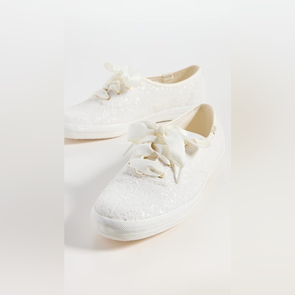 KEDS Celebration Sequin Off White Sneakers size‎ 6 NEW Wedding bridal